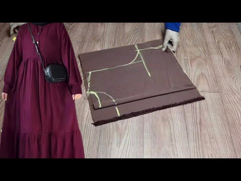 الفستان القطيفه المضلع إلا كل البنات هتتجنن عليه بدون باترون