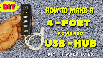 HOW TO MAKE A 4 - PORT USB HUB | DIY | EXTERNAL POWERED | #stickontech #diy