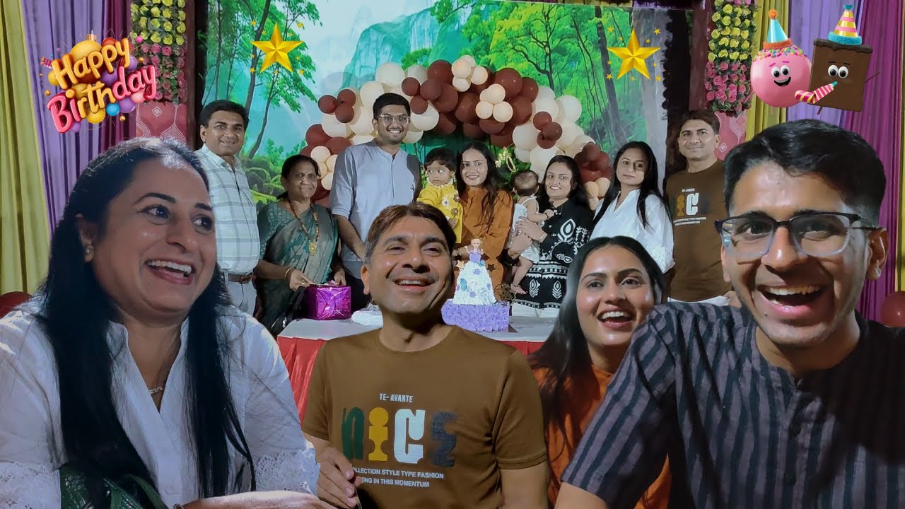 મારા મમ્મી એ રક્ષાબંધન માટે ની મીઠાઈ બનાવી અને સાંજે અમે બધા birthday party ગયા.