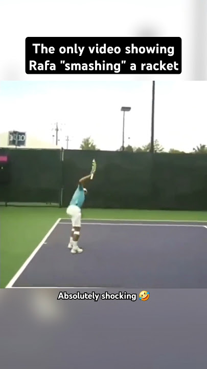 The only video showing Rafa Nadal smashing a racket 😱 #tennis