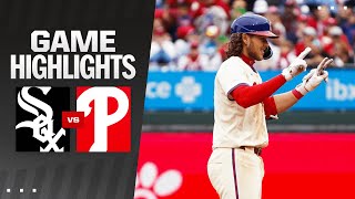 White Sox vs. Phillies Game Highlights (4\/21\/24) | MLB Highlights