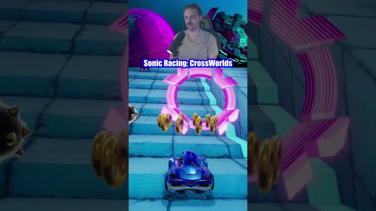 Sonic races against Knuckles in Sonic Racing CrossWorlds | PC | Shackcast Shorts Episode 97