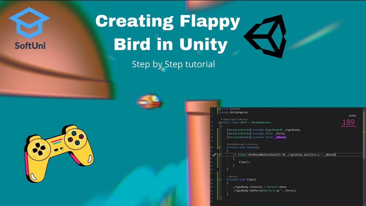 WPF C# Tutorial – Create a Flappy Bird Game in Visual Studio, Moo ICT –  Project Based Tutorials