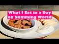 SLIMMING WORLD - WHAT I EAT IN A DAY