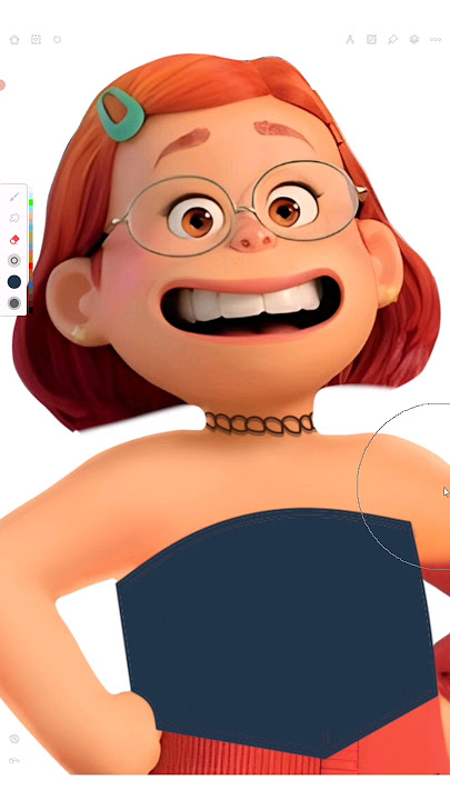 Mei Lee y2k transformation #turningred #pixar #digitalartist #fashion #shorts