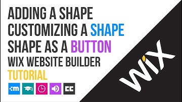 How to Add Shape | Customizing a Shape | Using a Shape as a Button - WIX Website Builder