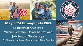 Free Resume Writing Workshops for Veterans and Military Families