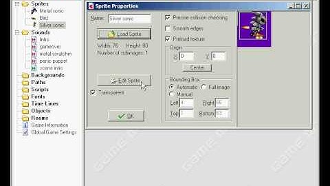Game maker tutorials: How to upload and edit a sprite