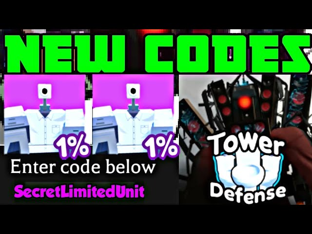 Roblox Toilet Tower Defense codes for free Coins & Luck Boosts in August  2023 : r/CharlieINTEL