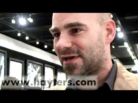 Marcus Hahnemann speaking at the launch of Jody Cr...