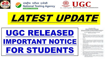 Ugc Released New important notice for students