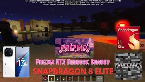 Prizma RTX Minecraft Bedrock | Snapdragon 8 Elite | iQOO 13 Gameplay