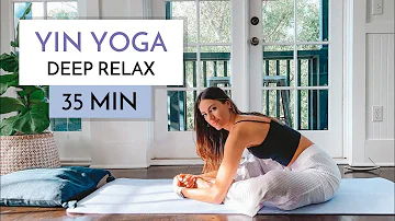 Yin Yoga | 35 Min Deep Release and Relaxation | Full Body Stretch | Yoga with Kate Amber