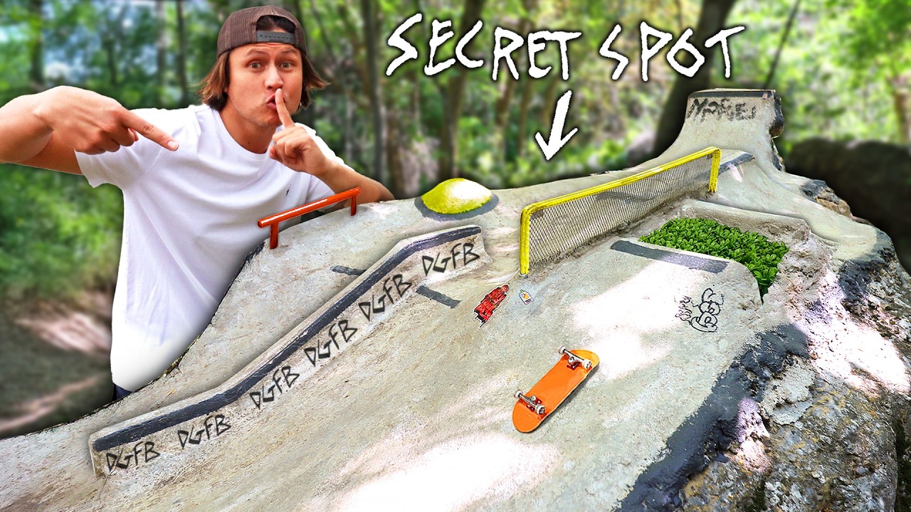 We Found a HIDDEN Fingerboard Park in the Woods