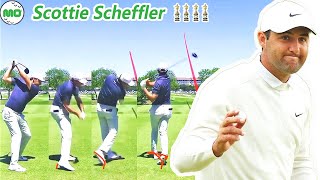 Scottie Scheffler スコッティ・シェフラー 米国の男子ゴルフ スローモーションスイング!!!