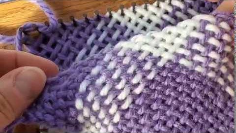 Weaving a Purple Scarf - Part 2 - Continuous Strand Weaving RecLoom