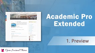 Academic Pro Extended Theme OJS 3 Preview | OJT Team