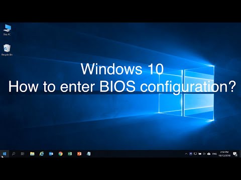 Windows 10 - How to Enter BIOS Configuration?    | ASUS SUPPORT