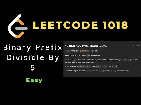 Binary Prefix Divisible By 5 | Leetcode 1018 | C++
