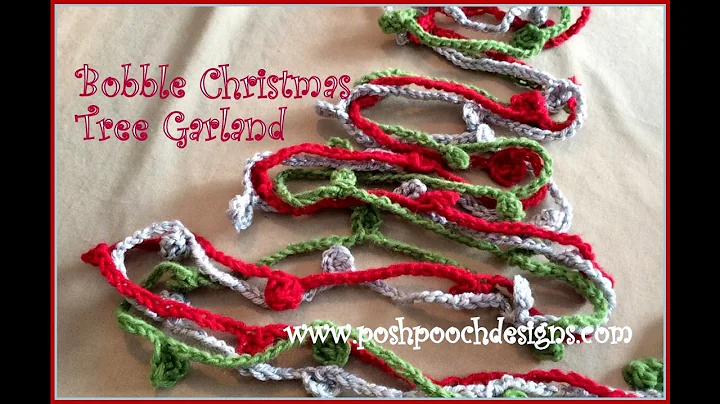 Make your own festive Christmas tree garland with this crochet pattern!