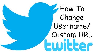 How To Change Username/Custom URL In Twitter