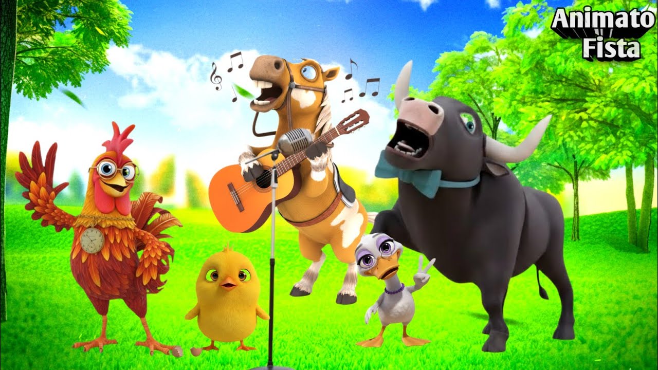 ​¡Fiesta de Animales! 🐄 La Vaca y el Pollito Bailando | Animato Fiesta