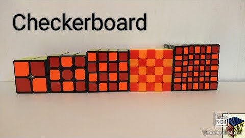 How to do the checkerboard on 2x2 through 7x7