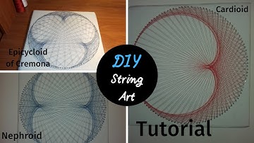DIY Curve Stitching Tutorial Stringart | G-Art