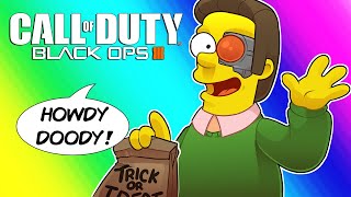 Black Ops 3 Zombies Funny Moments - Terrorisers Hell Is A Simpsons Map