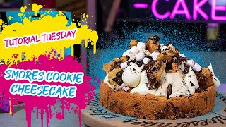 Celebrity S'mores Cookie Cheesecake | Pleesecakes Tutorial Tuesday | Cheesecake Recipe Net Worth