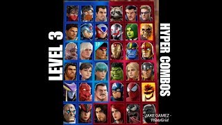 Marvel Vs.Capcom Infinite All Characters Level 3 Hyper Combo!!!!