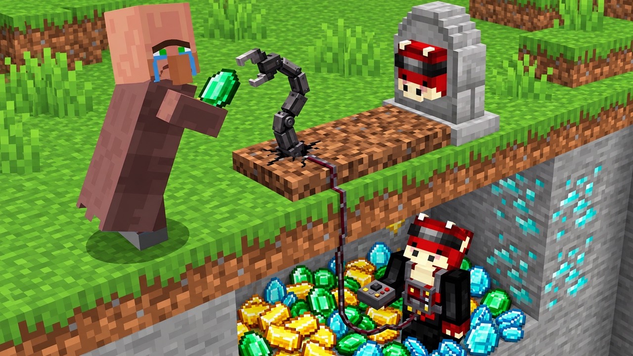 7 Façons de Voler des Émeraudes sur Minecraft !