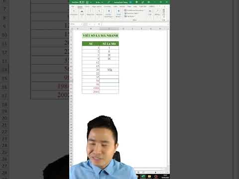 #2023 Mẹo viết số La Mã nhanh trong Excel #exceltips