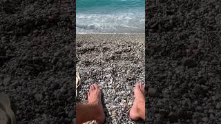 The beach holiday in Italy July. Пляжный отдых в Италии июль