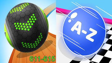 Going Balls VS AZ Run Android iOS Mobile Gameplay Walkthrough (Level 611-615)