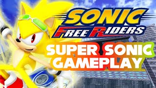 Sonic Free Riders - [Super Sonic Gameplay] (Standard Courses)