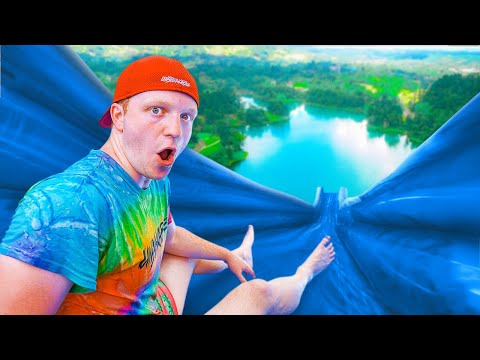 The BIGGEST Backyard WATER SLIDE Challenge!