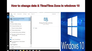 Windows 10 - How to Change  the Time Zone - Adjust Time and Date