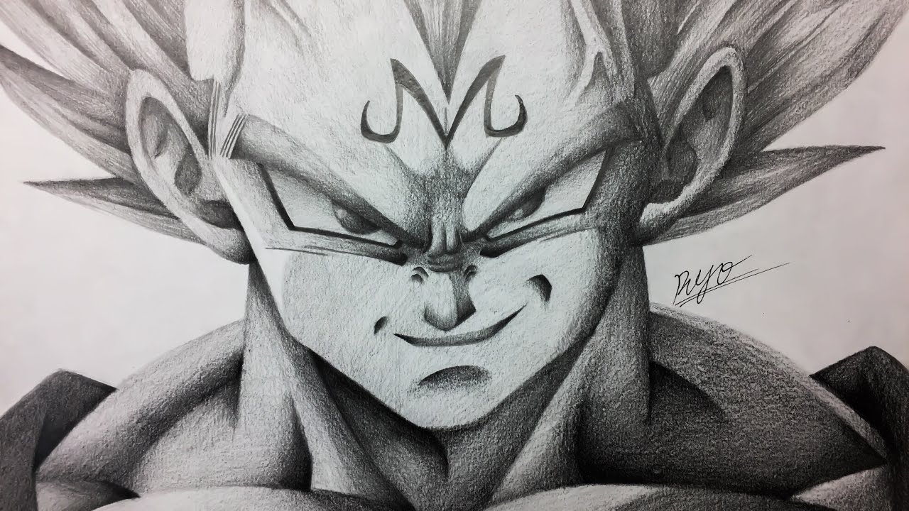 ベジット 超サイヤ人 ブルー 描いてみた Drawing Vegito Super Saiyan Blue Youtube