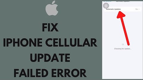 How To Fix iPhone Cellular Update Failed Error (2022) | Fix iPhone Error