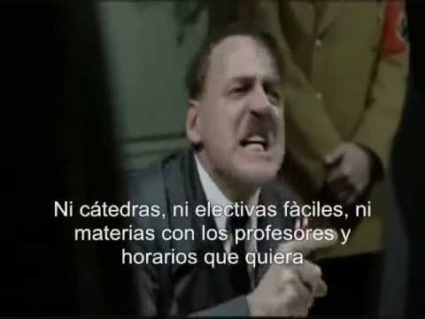 Hitler se entera de su fecha de inscripción de materias en el SIA