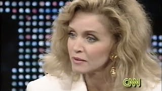Donna Mills on  Larry King Live  in 1991