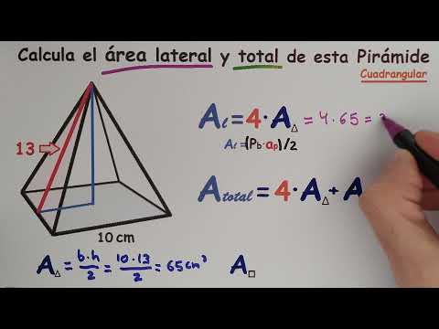 Área de una pirámide cuadrangular - Ayuda en Matemáticas