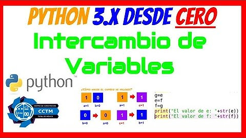 Python desde Cero: Variable auxiliar (Intercambio de valores)