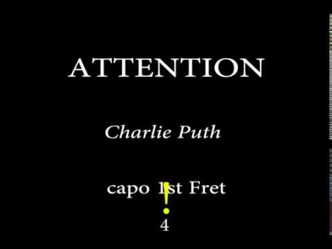 Attention Charlie Puth Easy Chords And Lyrics