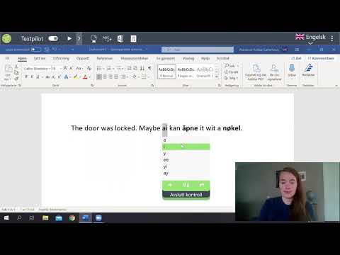 Skrive engelsk med Textpilot