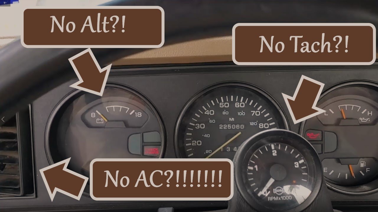 How to FIX No Alternator No Tachometer No Air Condition in 1992 Dodge D250 12 Valve Cummins FirstGen