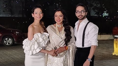 Rupali Ganguly Sweet Gesture with Aneri Vajani and Harsh Rajput arrives At Rushad and Ketki Receptio