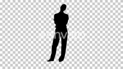 Silhouette Business woman clapping, Alpha Channel | Motion Graphics - Envato elements