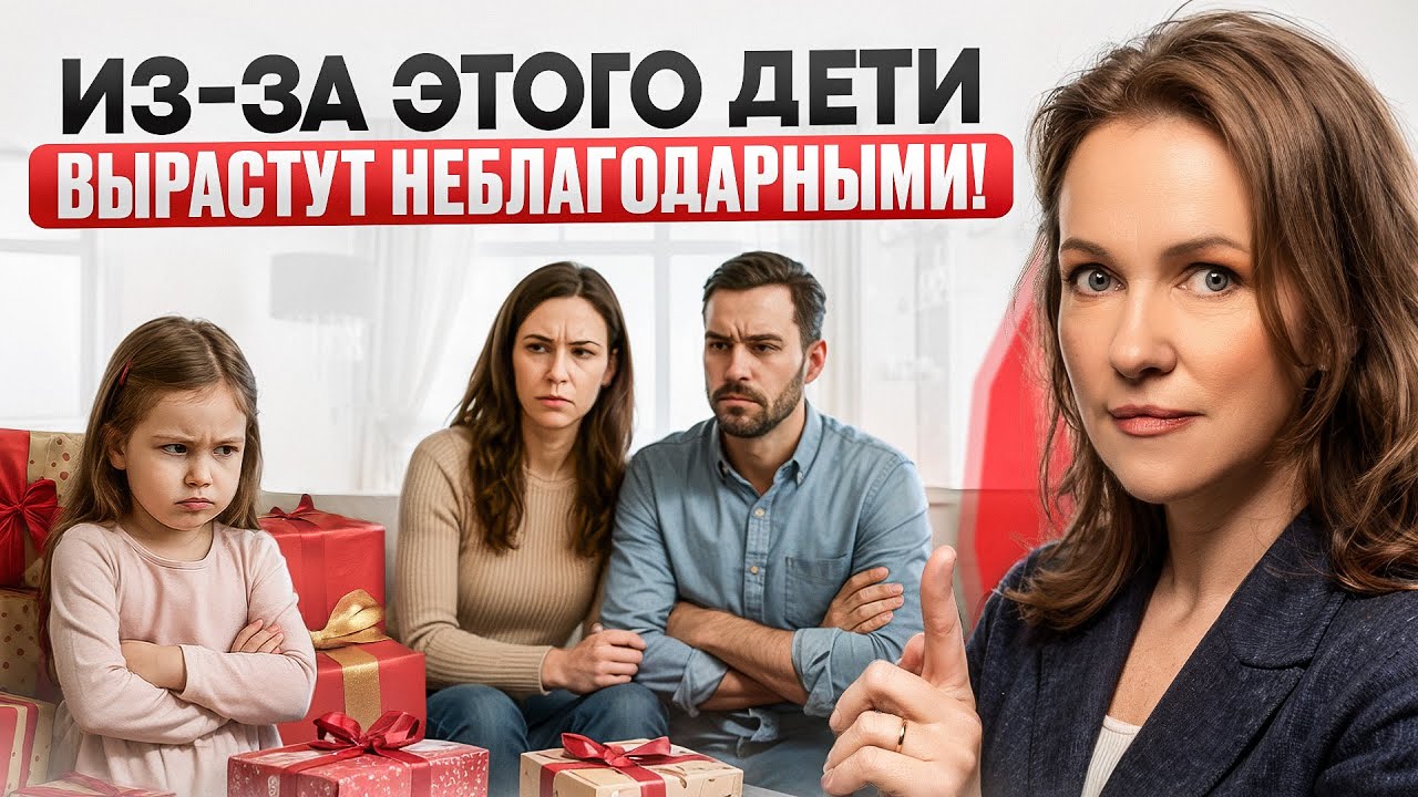 Вот почему ДЕТИ вырастают НЕБЛАГОДАРНЫМИ! 5 самых частых ошибок в воспитании!